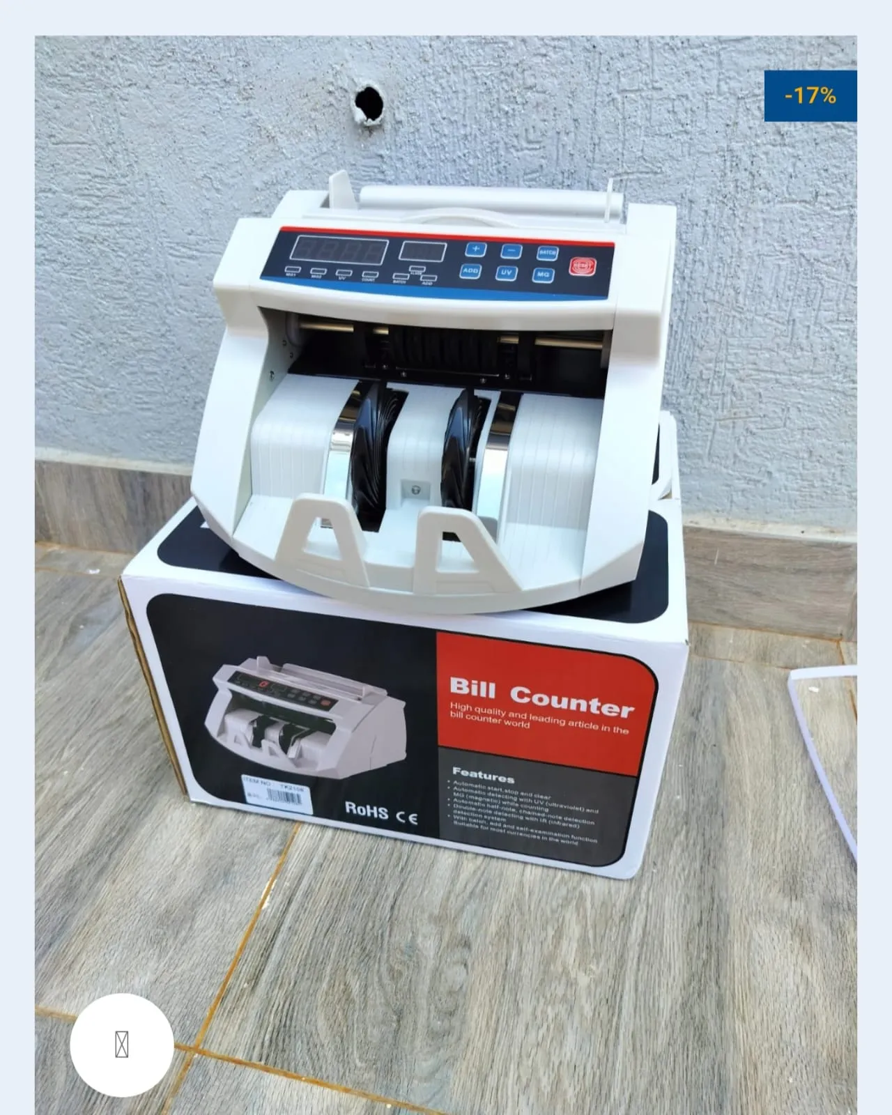 High-Speed Automatic Bill Counter With Fake Note Detection