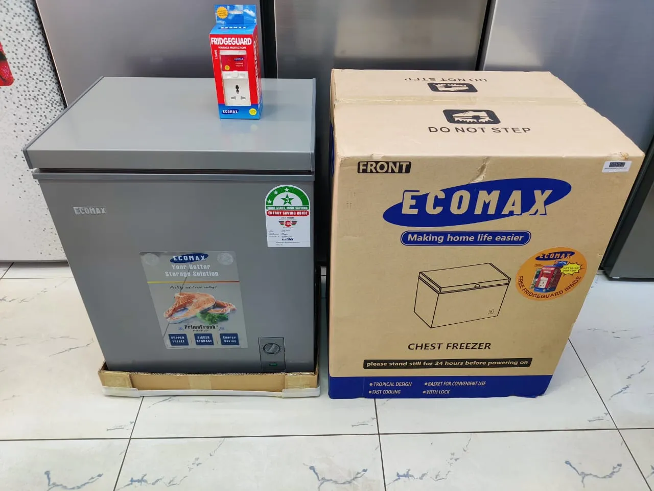 Ecomax Freezer 60Litres 🔥With FREE Fridge Guard