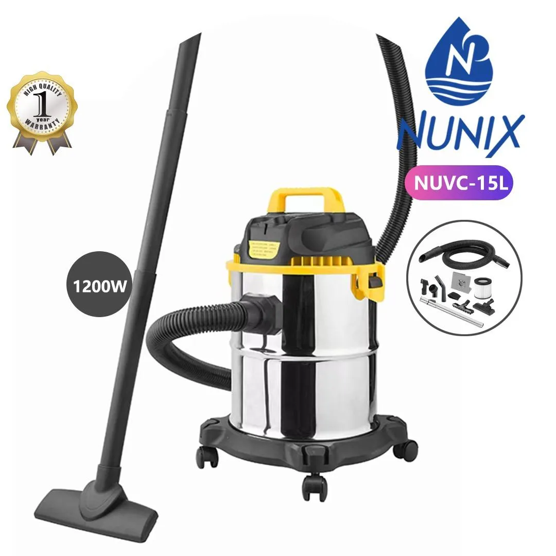 Nunix Vacuum Cleaner Wet And Dry, 15l NUVC-15L