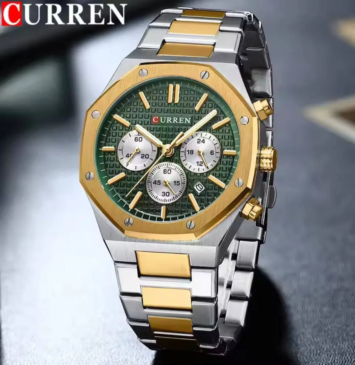 ✅RESTOCKED✅  🔥CURREN CHRONOGRAPH GENTS WATCH #8440 - Image 2
