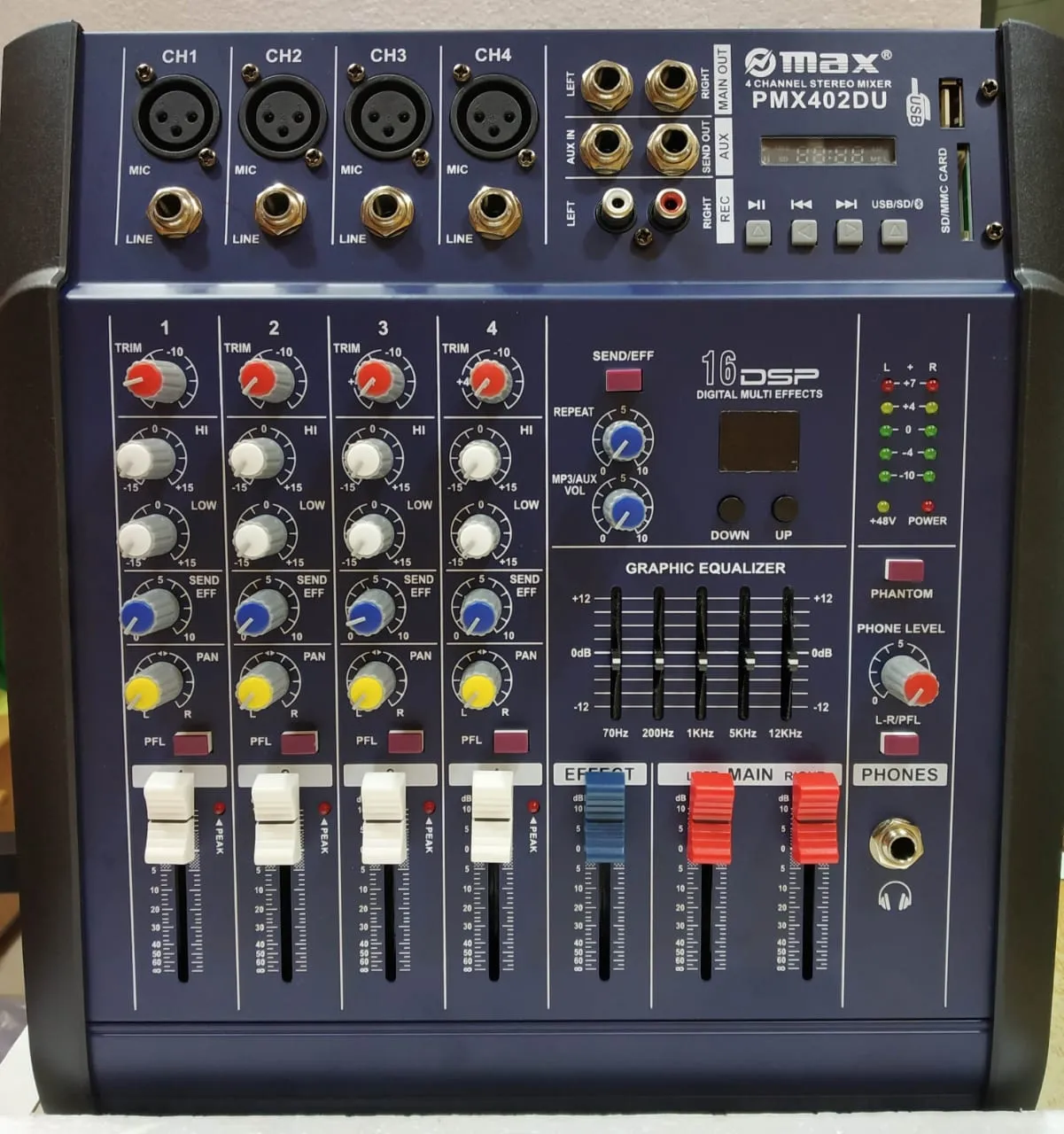 PMX402D-USB 4-Channel Mixer with DSP, USB, Bluetooth, 2x250W Amplifier available