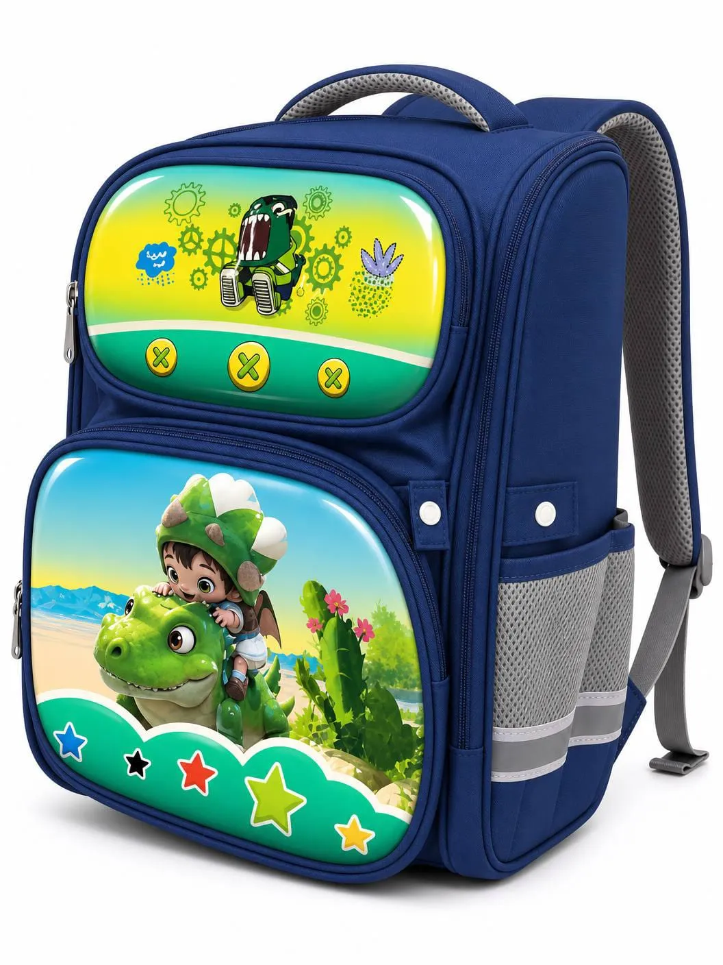 New Reflective Cartoon 3D  Print Animal  Kids School Bag