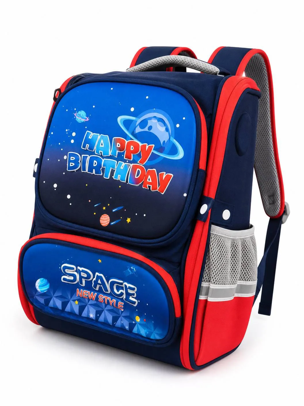 Kids 3D Print Space Cartoon School Backpack Bag