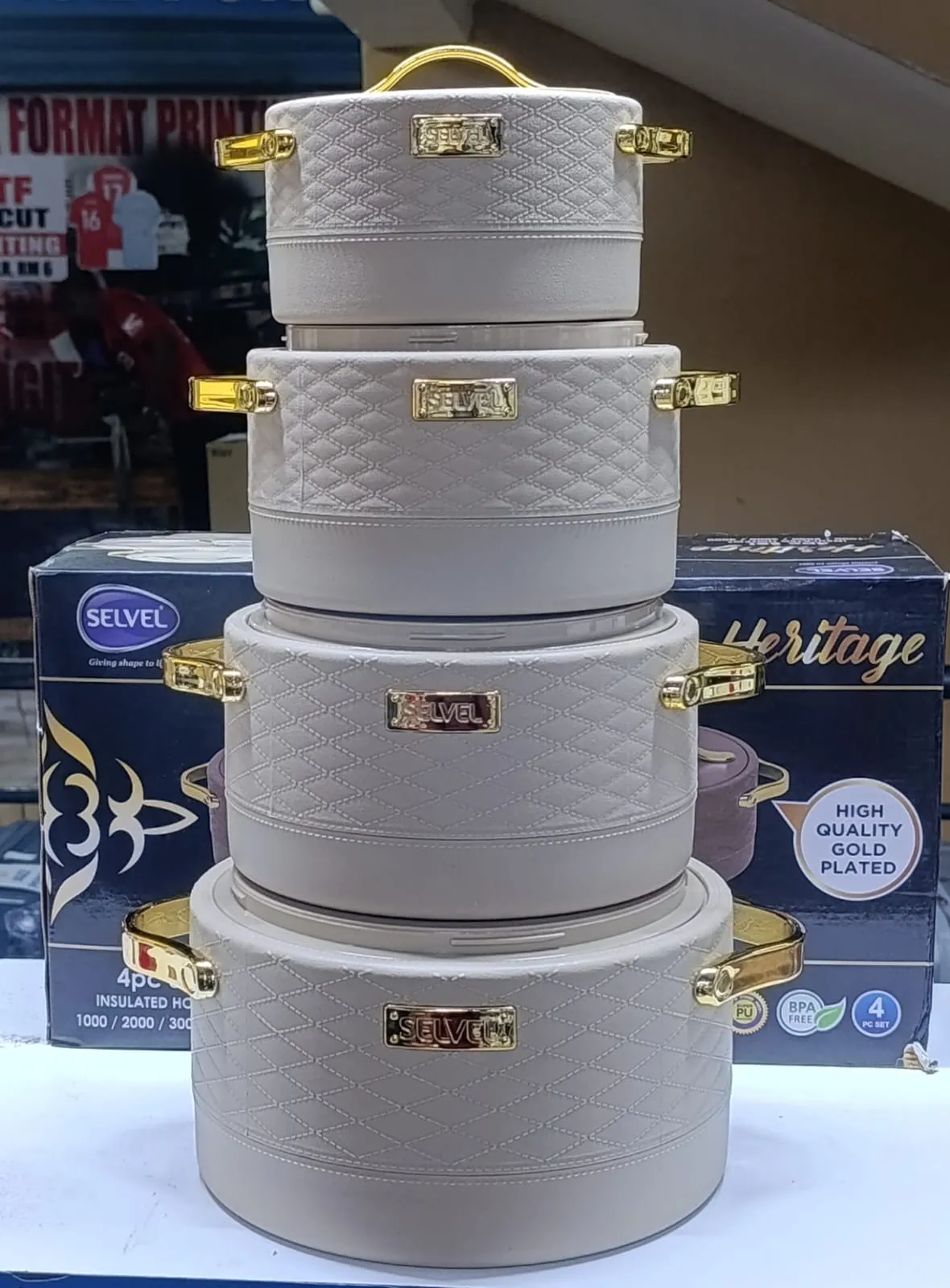 Selvel Heritage 4PCS  HOTPOTS 🔥 Capacity:1000ml,2000ml,3000ml,4000ml