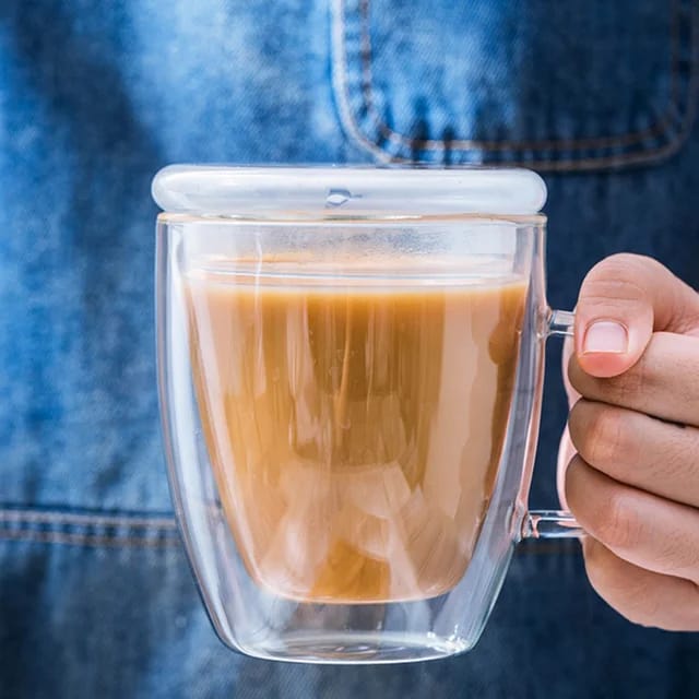 Double wall glass mug - Image 4
