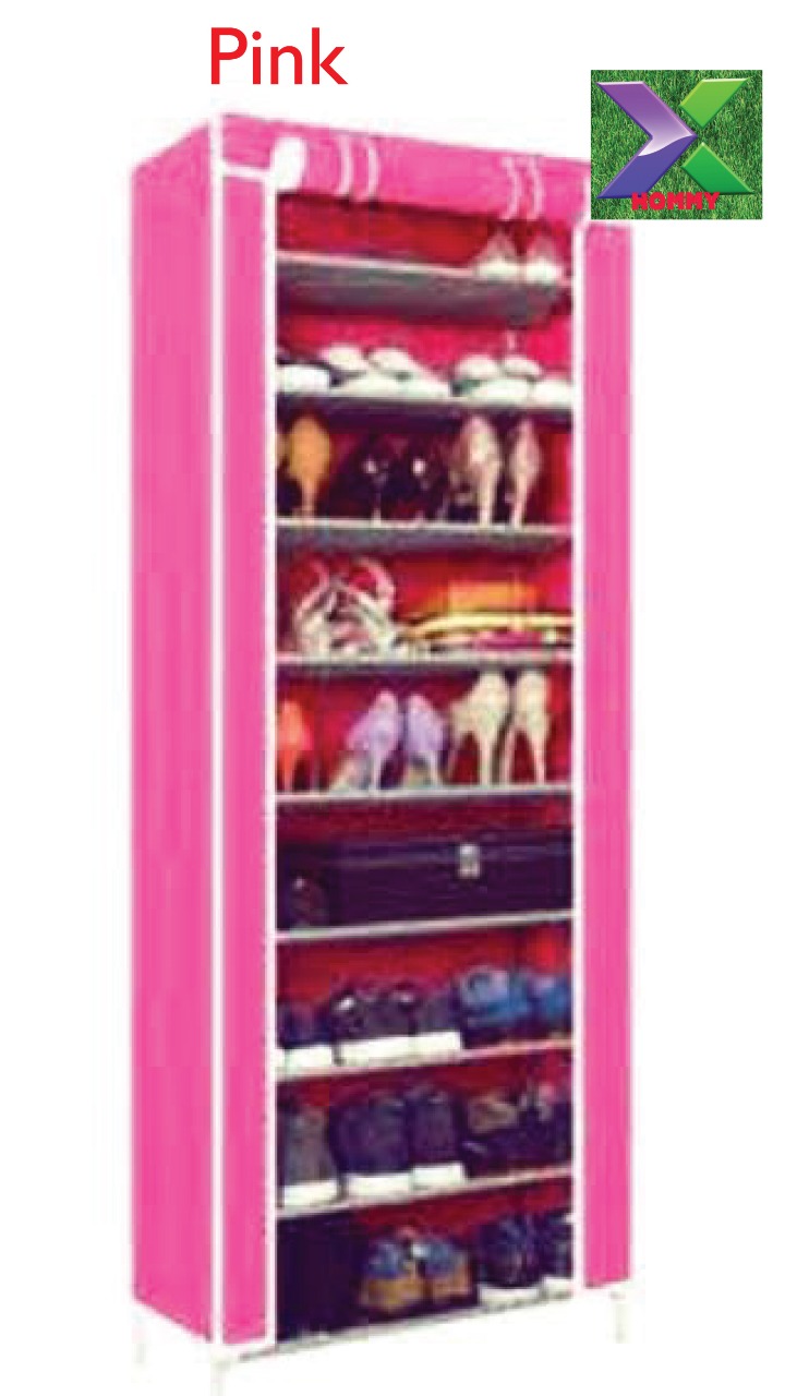 Single column shoeracks available-pink