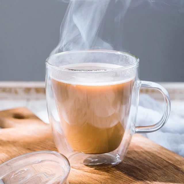 Double wall glass mug - Image 3