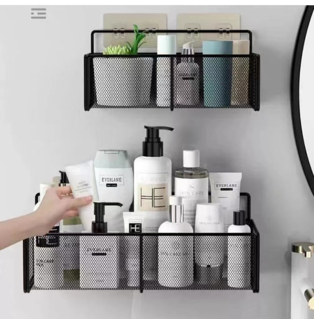 Wall-mounted Bathroom Shelf Shower Shampoo Rack.