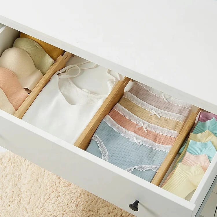 Multifunctional Bamboo drawer Dividers 3 - Image 4