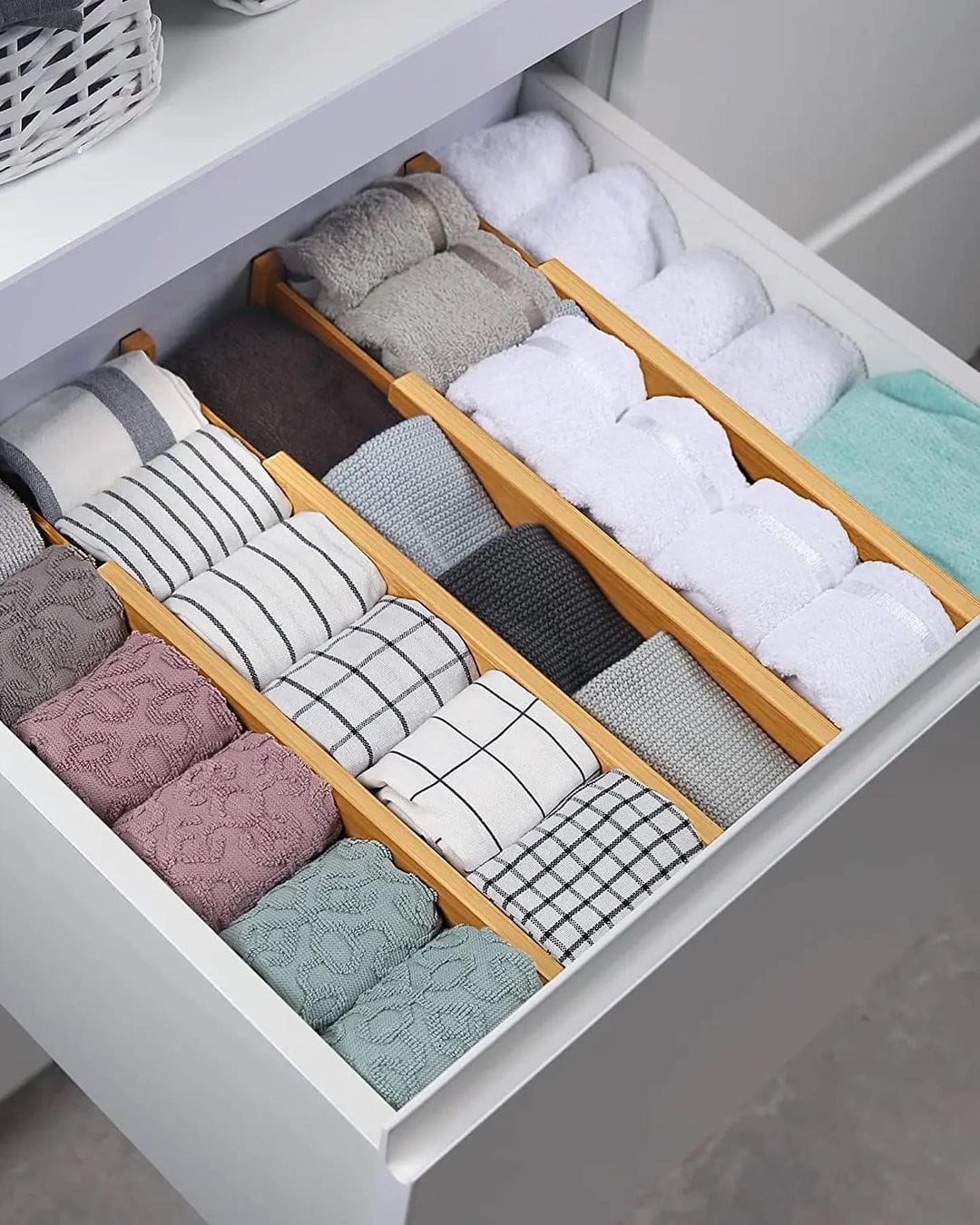 Multifunctional Bamboo drawer Dividers 3 - Image 2