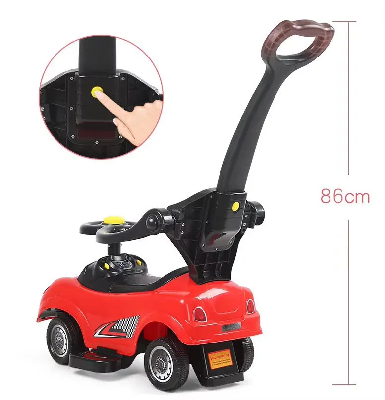 Pink Ride-On Push Car for Toddlers - Image 4