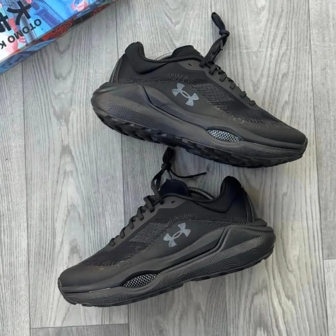 Under Armour Black Lace-Up Sneakers
