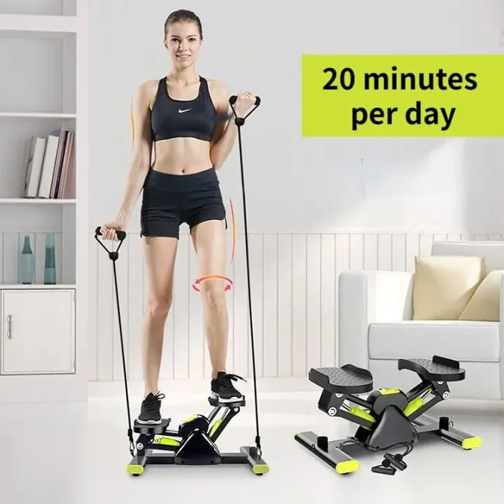 Mini Stepper Exercise Machine with Resistance Bands - Image 2