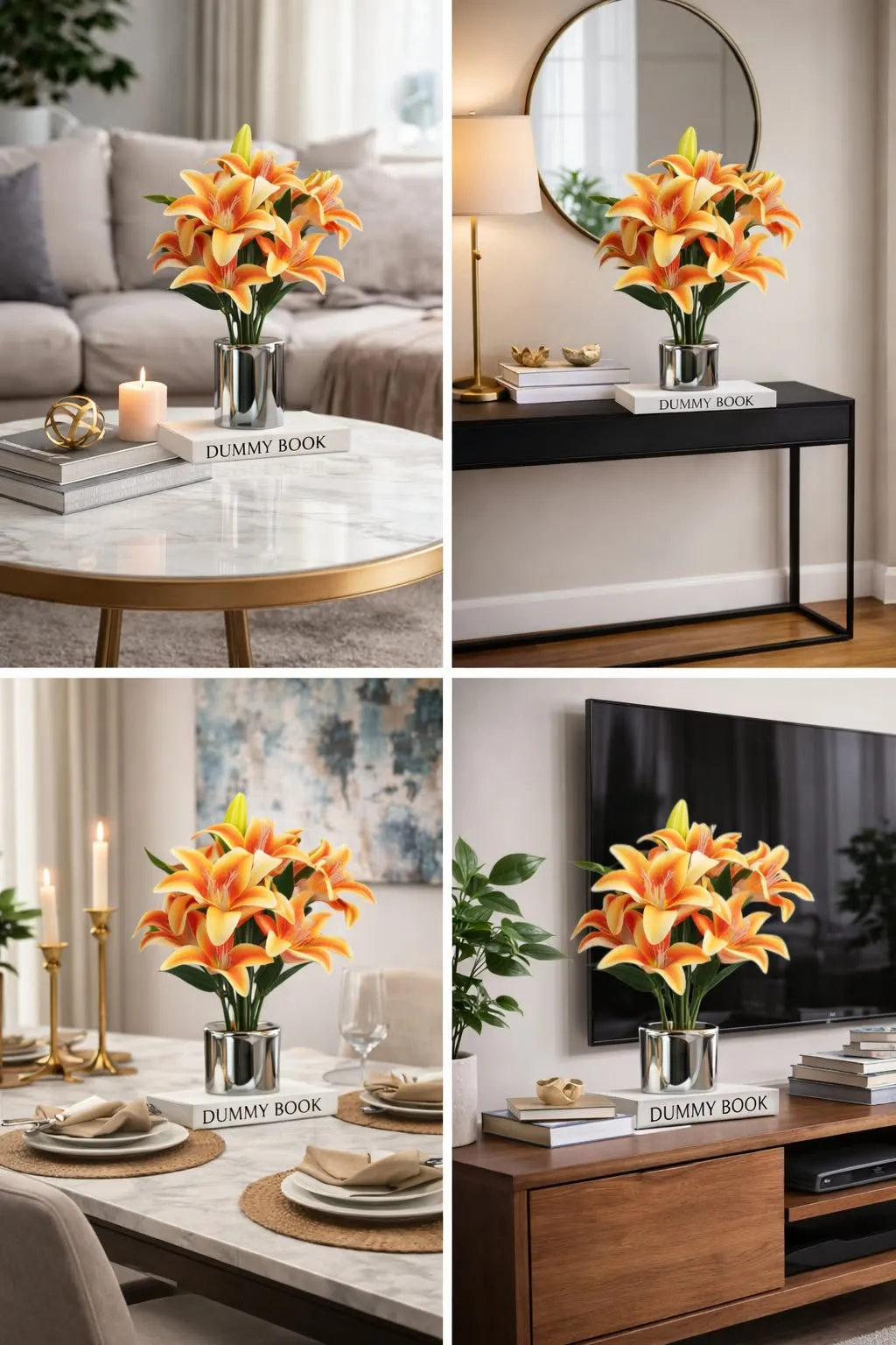 Luxury Artificial Potted Lily
