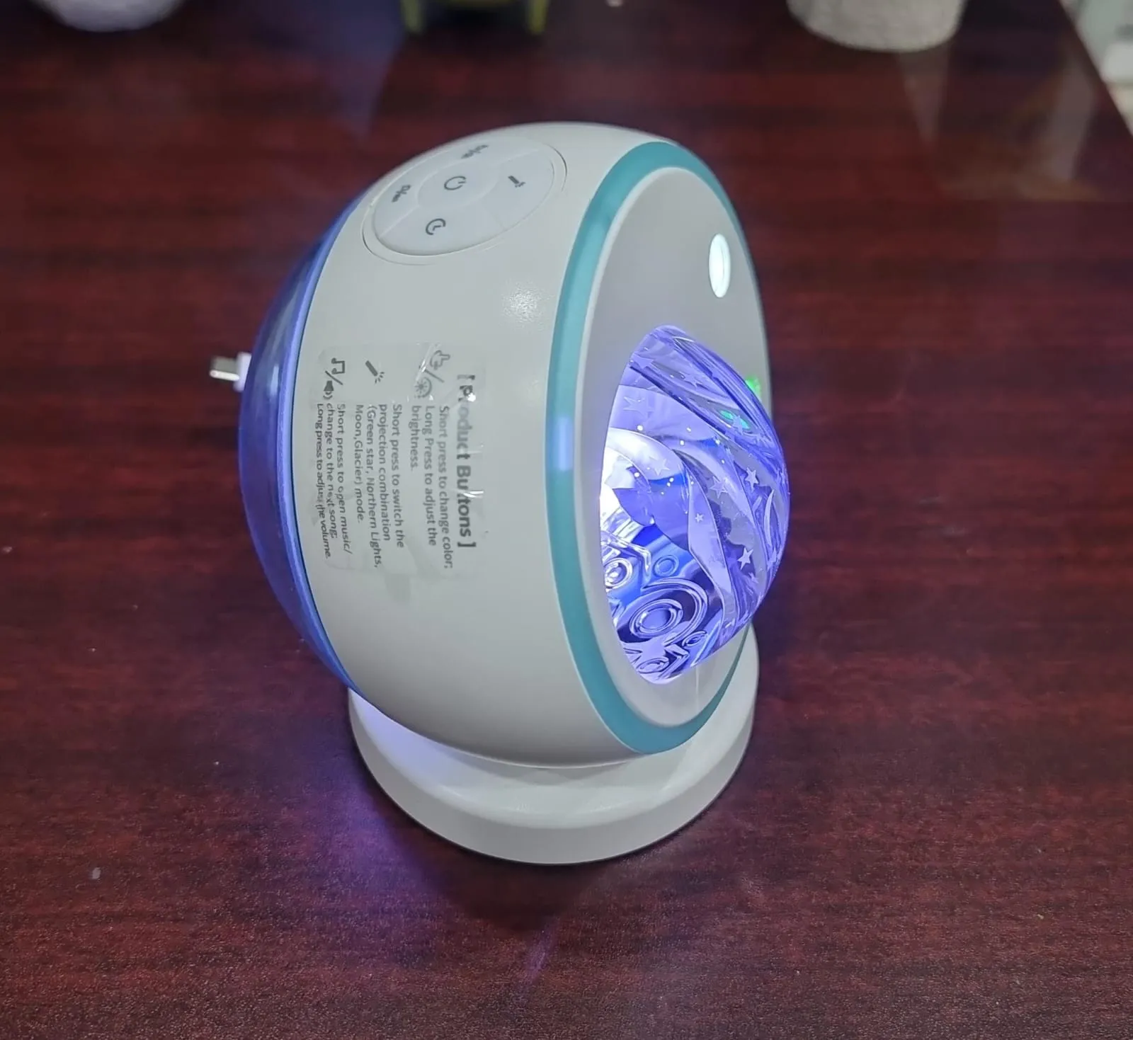 Aurora Borealis Flowing Light Dream Journey Glacial Northern Lights Projector
